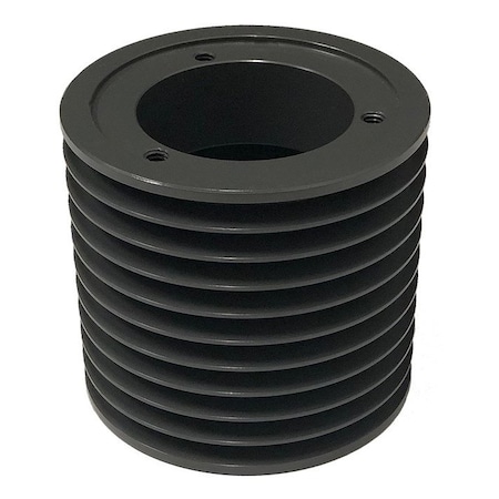 B&B Manufacturing Bushing 10 Groove V-Belt Pulley 5.3 inch OD 103V530SK